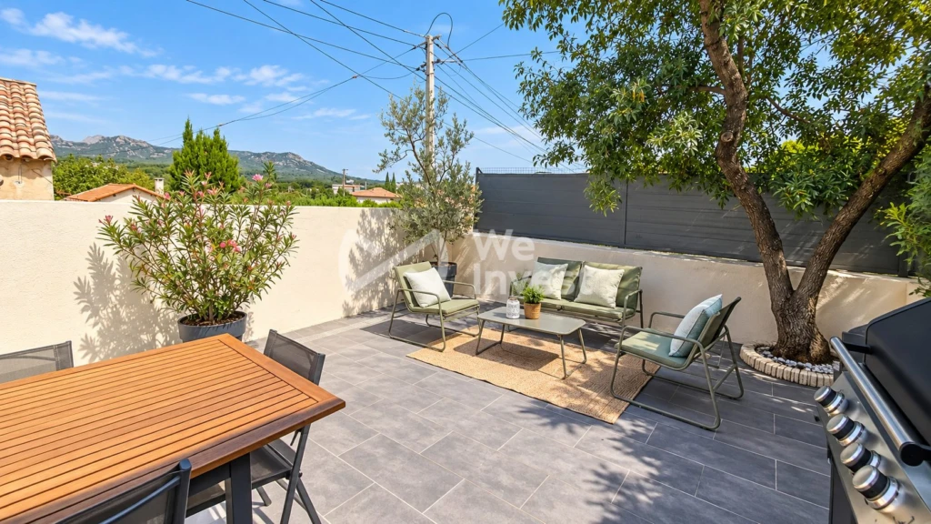 Terrasse  de 50 m² avec T2