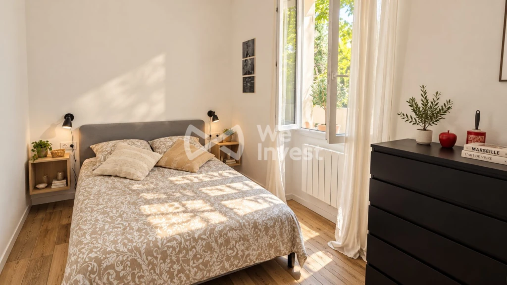 Deuxième chambre côté jardin