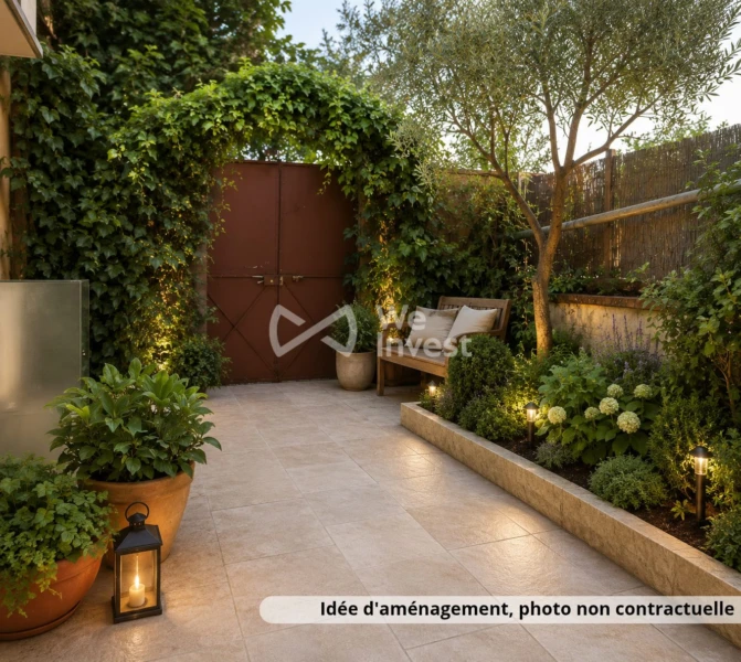 Projection Jardinet extérieur