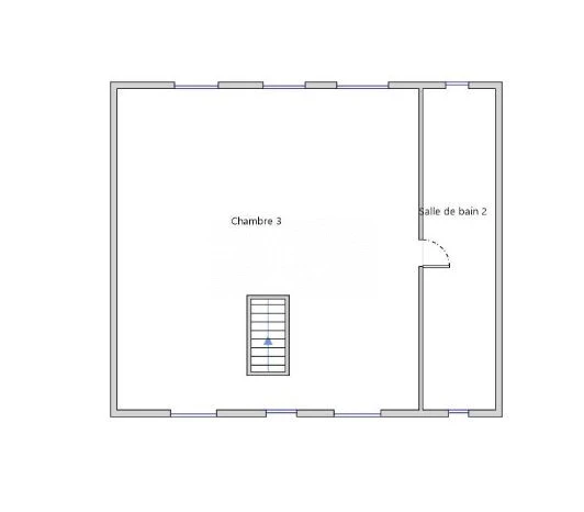 Plan étage mansardé
