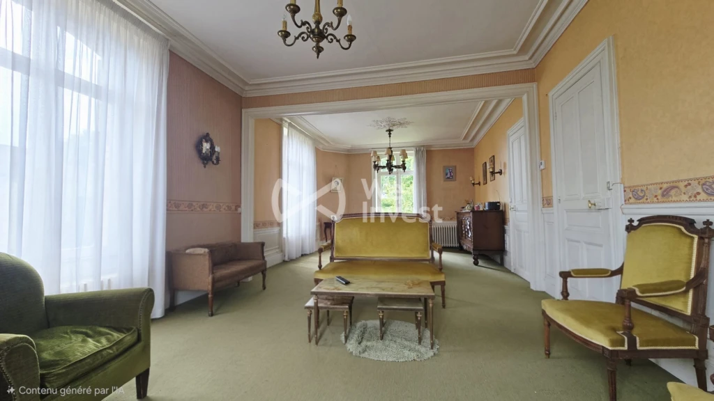 pièce à vivre de +/- 40m²
