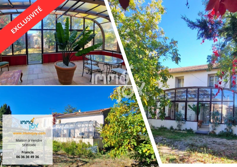 Maison à vendre SERVIAN 34  IMMOJOY Francis Lopez