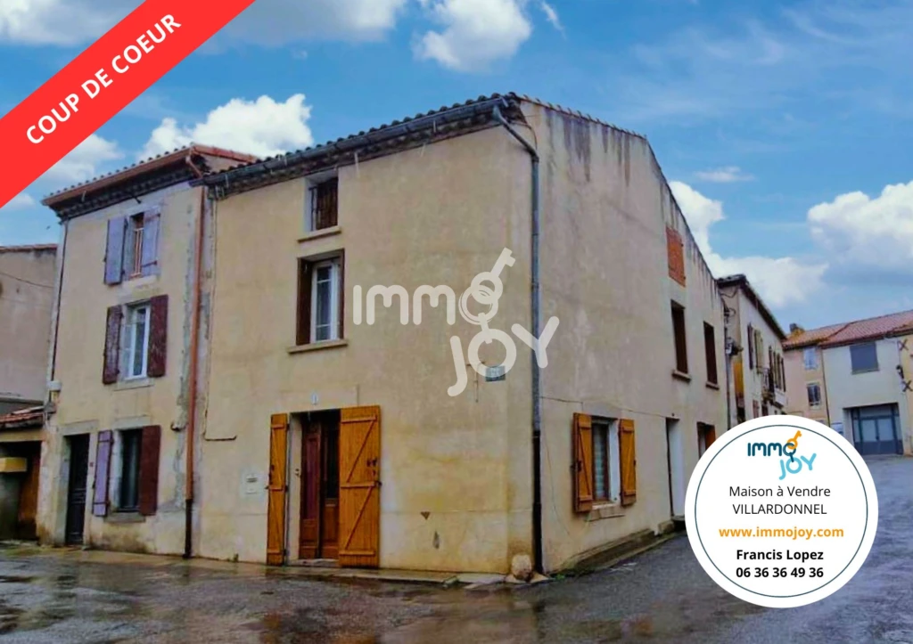 Maison à vendre VILLARDONNEL 11 IMMOJOY Francis Lopez