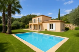 Projection avec piscine