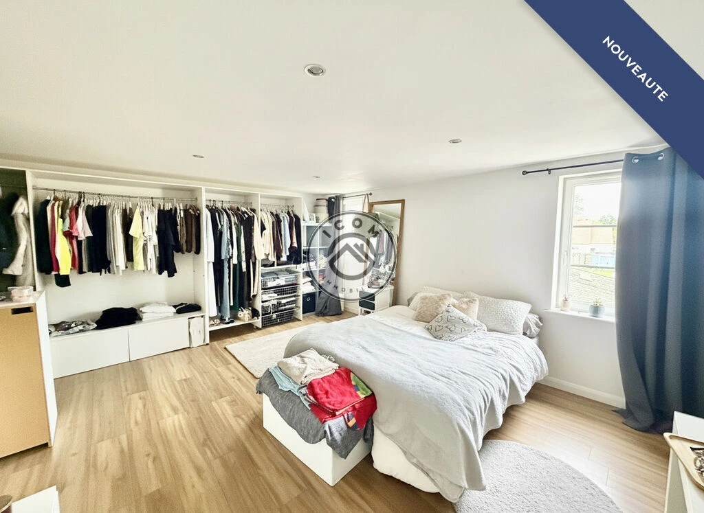 Chambre lit blanc
