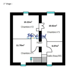 Plan de la maison au 1er étage