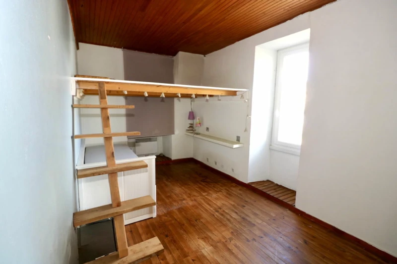 Maison de village, espace jour 80 m², séjour avec