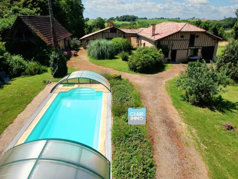 #gîte #maison #piscine #gers #estang #ferme #dépen