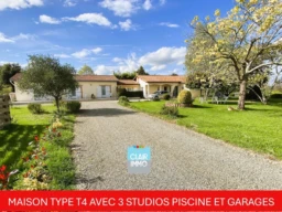 #maison #typeT4 #piscine #garages #studios #gers #