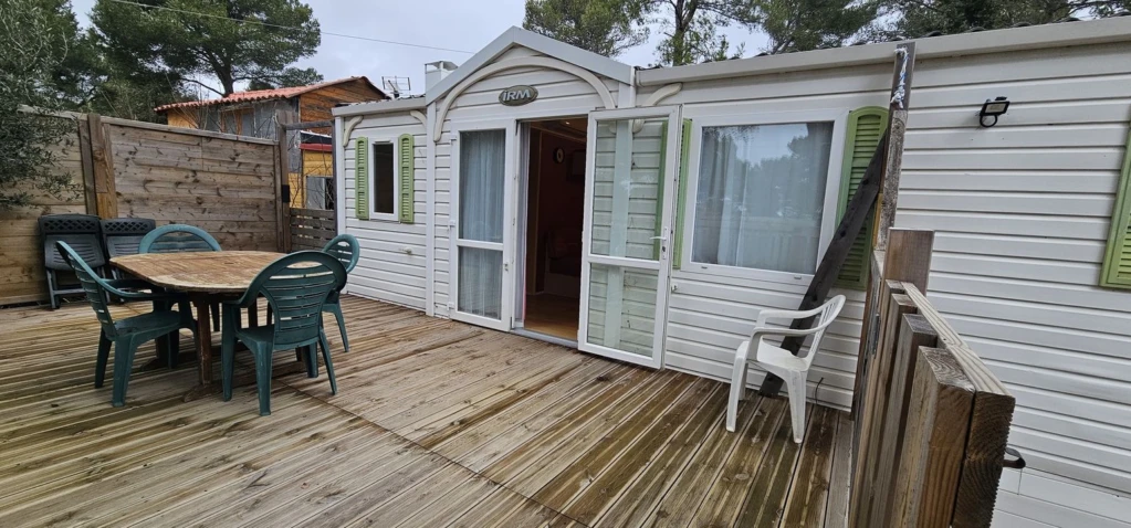 Mobil-home, terrain, habitation legere, chalet, 3
