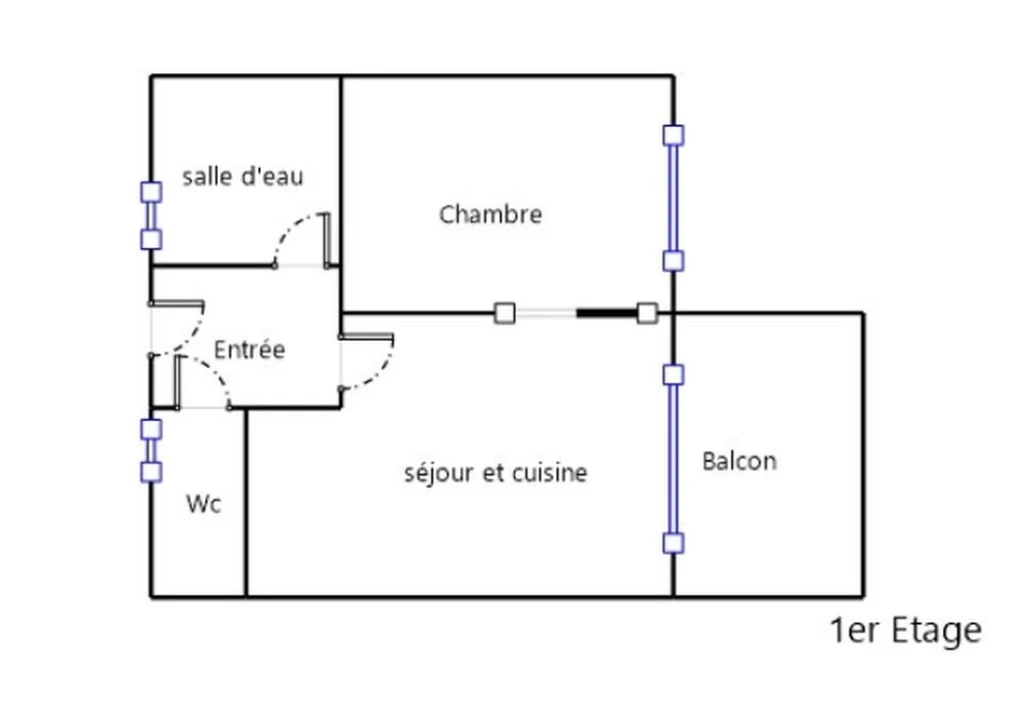 ? T1 bis meublé 21m² ? Balcon, Parking, Clim, Fibr