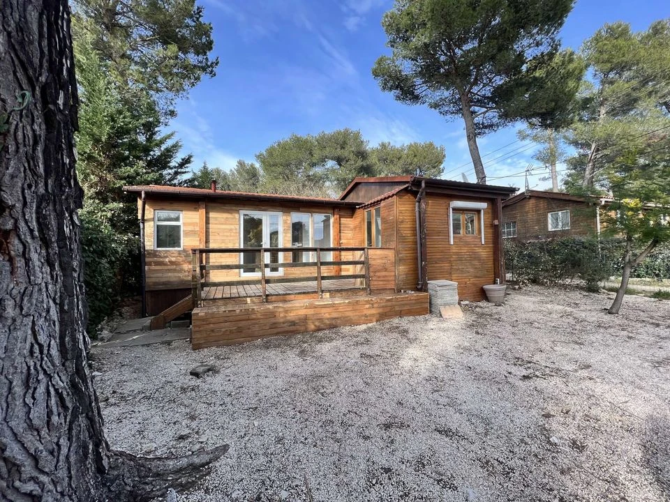 Mobil-home, terrain, habitation legere, chalet, 3