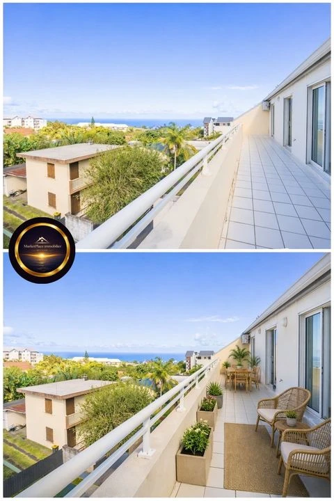 F4 terrasse dernier étage lumineux volume