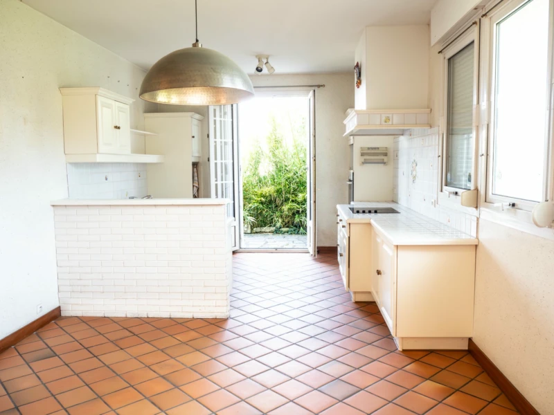cuisine ouverte sur le jardin
