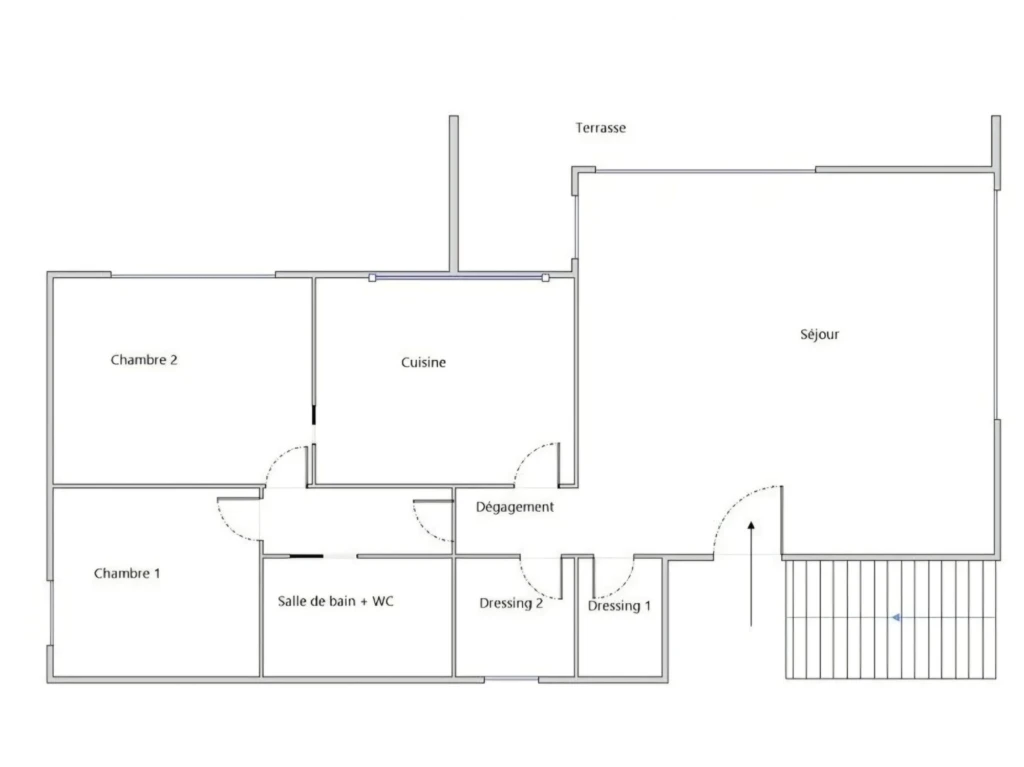 Plan bas de maison