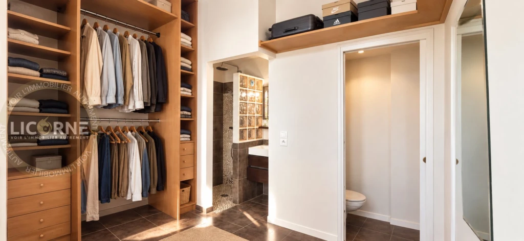 Chambre 1 - Suite dressing et sanitaires