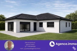 Maison de plain-pied de 75m2 sur 590m2 de terrain