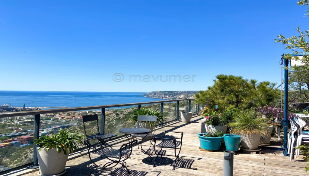 Exceptionnel T4 vue mer ? Terrasses XXL ? Résidence Grand Baie 13016 Marseille n°3