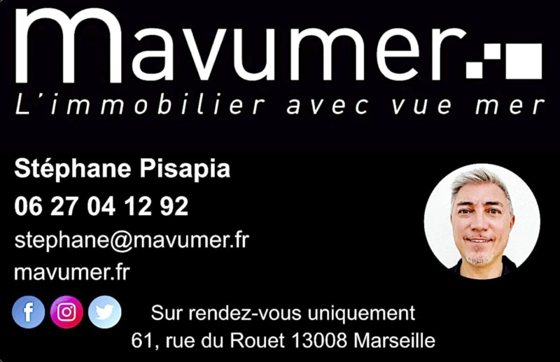 Appartement T5 vue mer ? Résidence La Rouvière ? Marseille 9ème