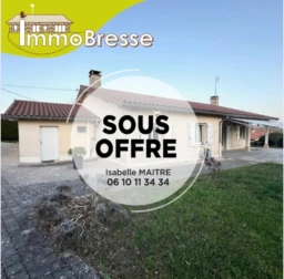 Façade OUEST : 146 m² habitables, 1 193 m² de terrain clos