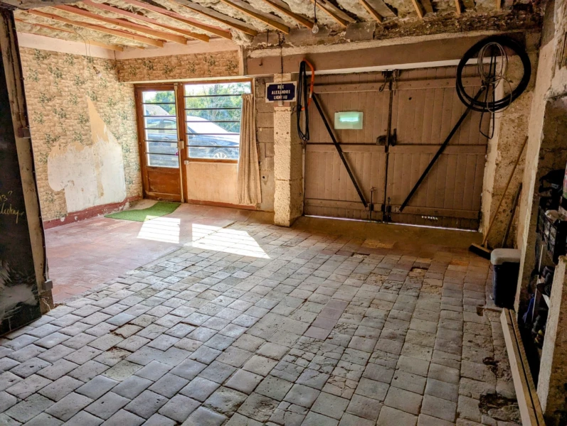 garage de la maison rénovée
