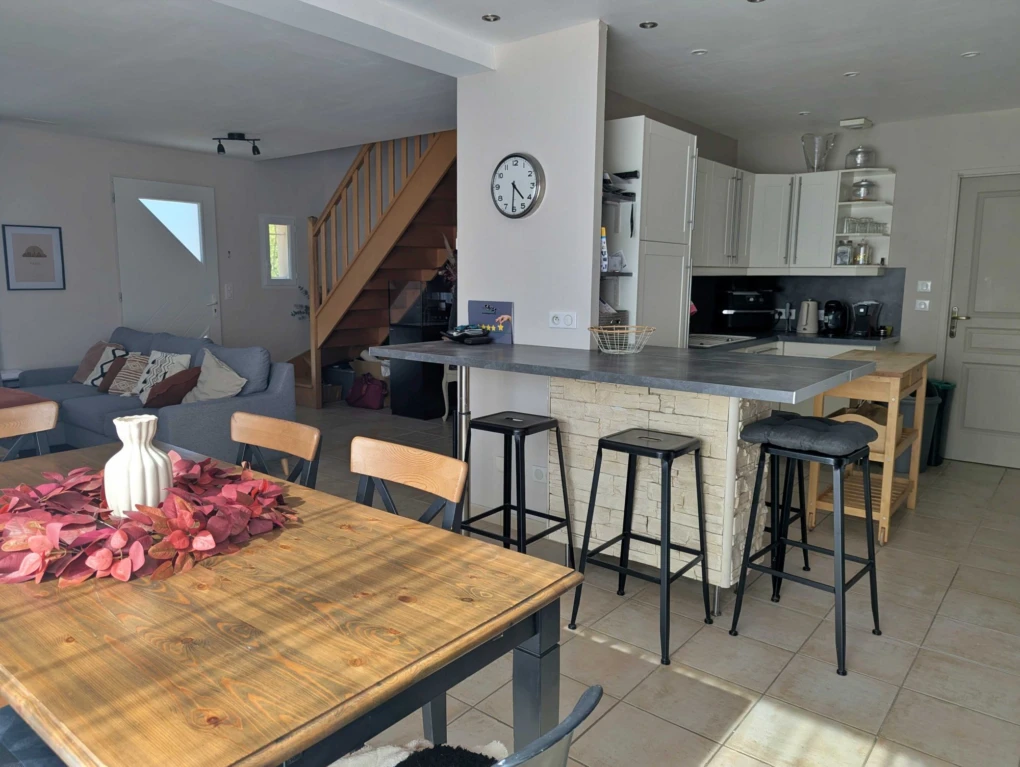 Maison avec chauffage au sol et pompe à chaleur