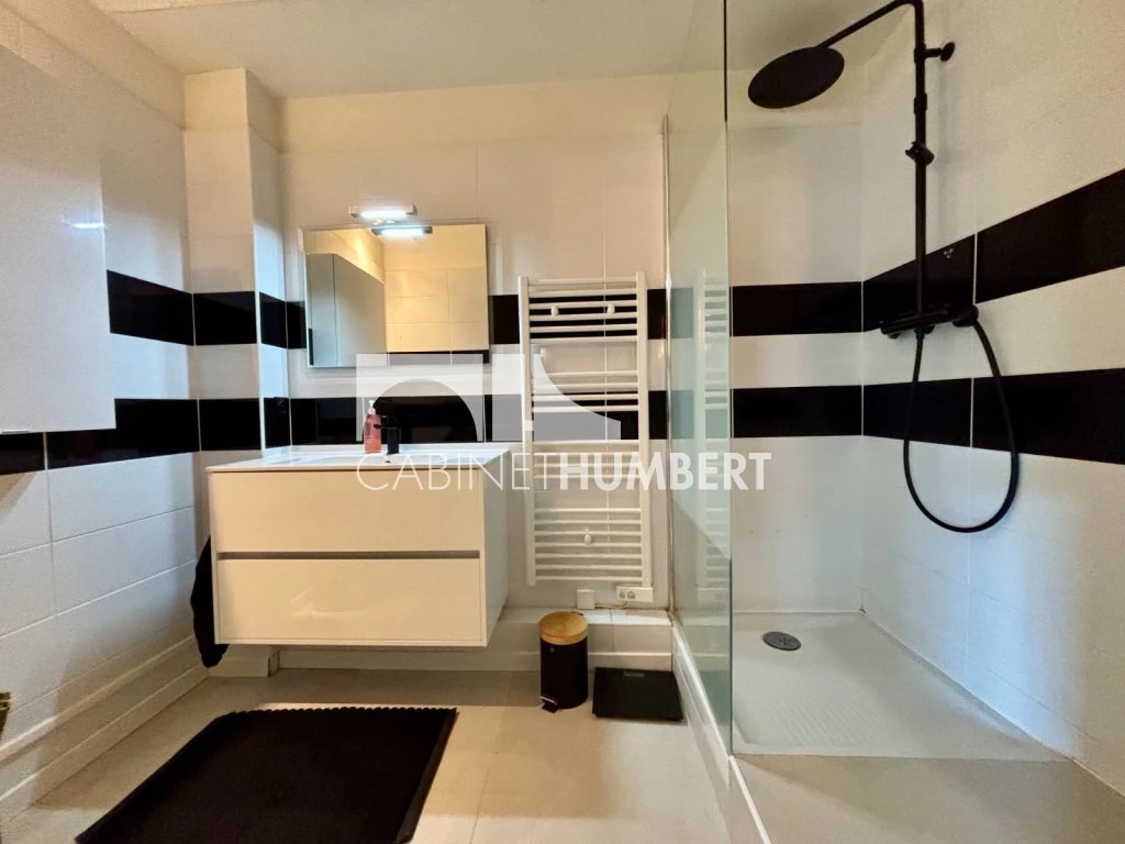 Salle de bains ou douche moderne