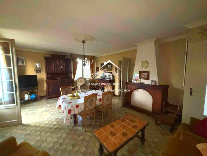 Séjour avec cheminée