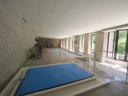 Piscine chauffée 14 x 4 m avec jacuzzi pouvant recevoir 8 paersonnes