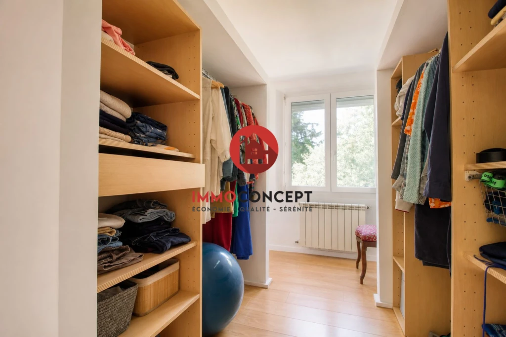 Chambre avec dressing et terrasse