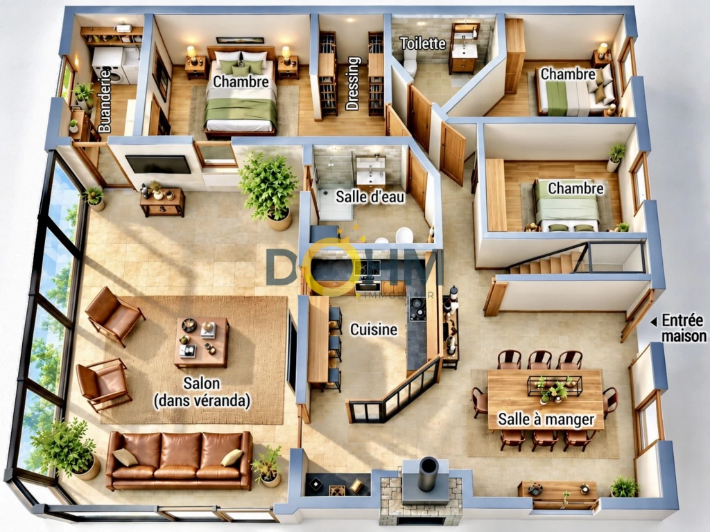 PLAN POSSIBLE APRES CLOISONS CHAMBRES