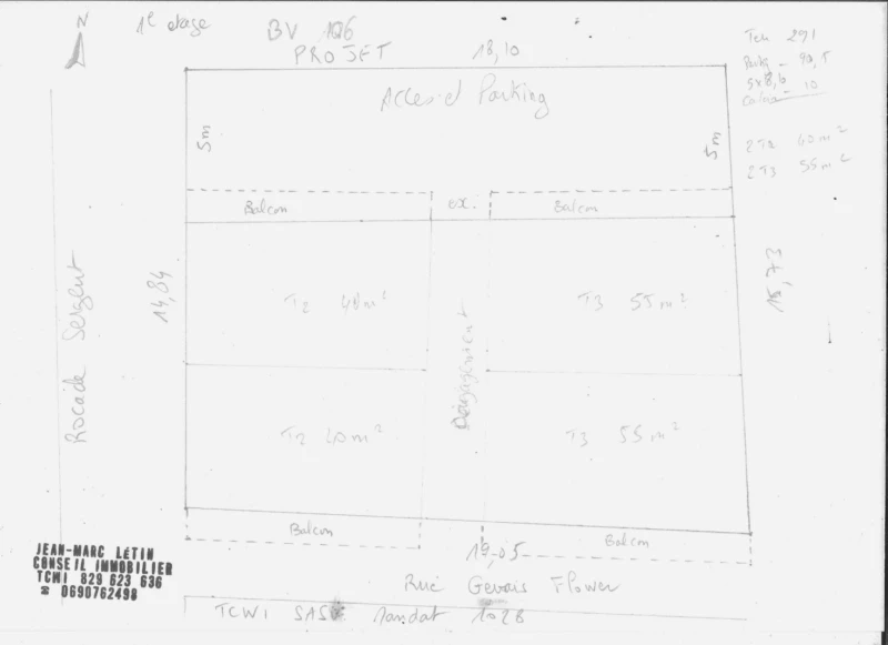 Terrain de 291 m² - Le Moule 5