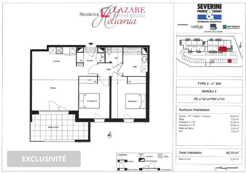A LOUER T3 récent avec parking 3