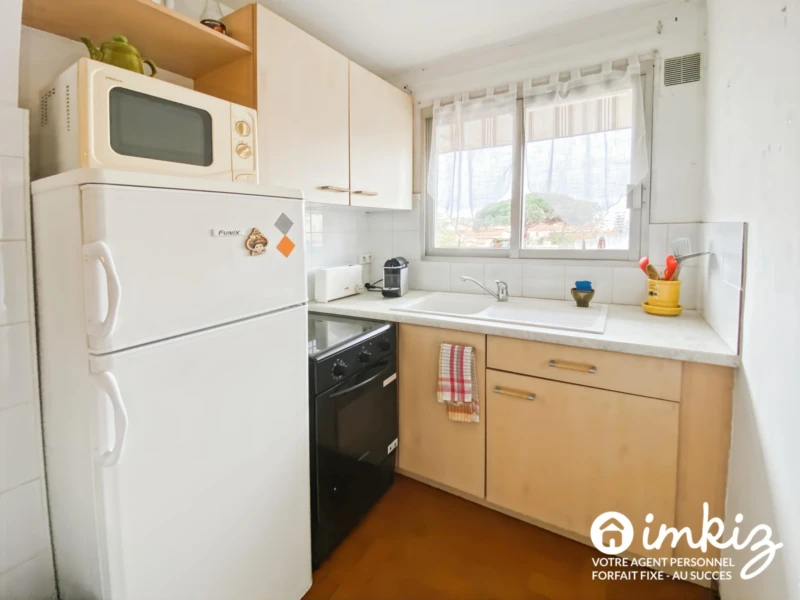 T2 CANET-PLAGE – BALCON SUD – ASCENSEUR 8