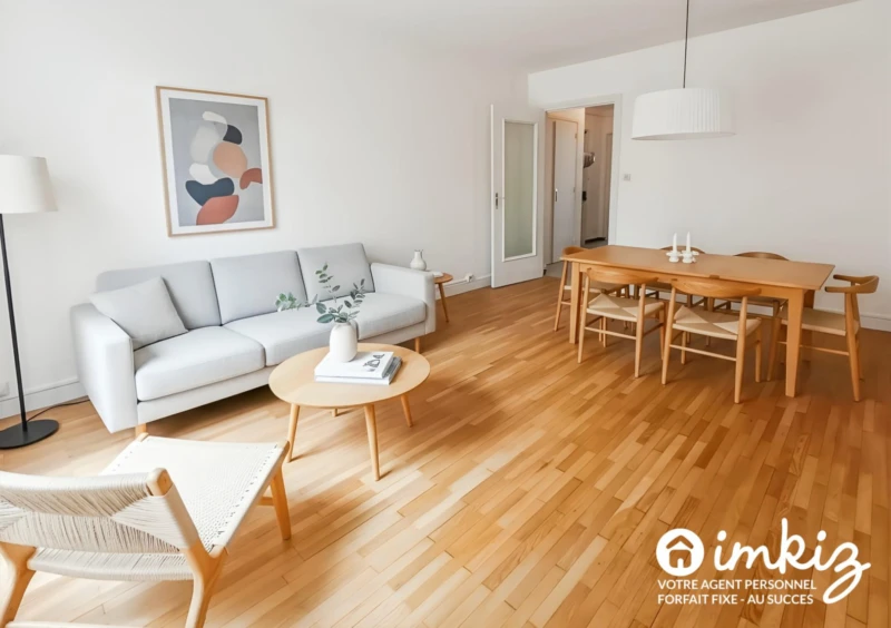 T2 rénové de 48m² au calme avec loggia et parking 1