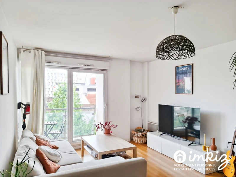 Saint-Ouen – 3P 65 m², parking, balcon, métro 14 2