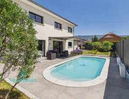 Feigères (74160) – Maison contemporaine 5 pièces | 150 m² | Piscine | DPE A 1