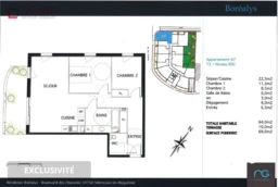 A LOUER T3 récent avec parking 2