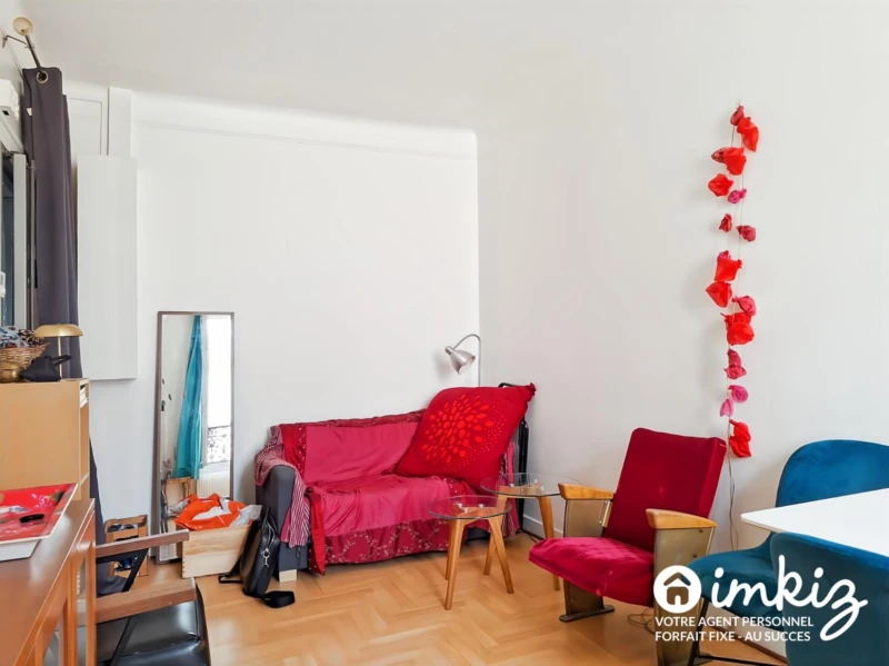 Paris 19ᵉ  2 pièces 30 m² calme sur cour 2