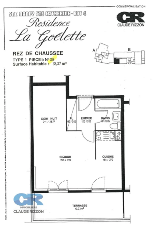 RIVES DE MEURTHE - F1B loué à vendre 3