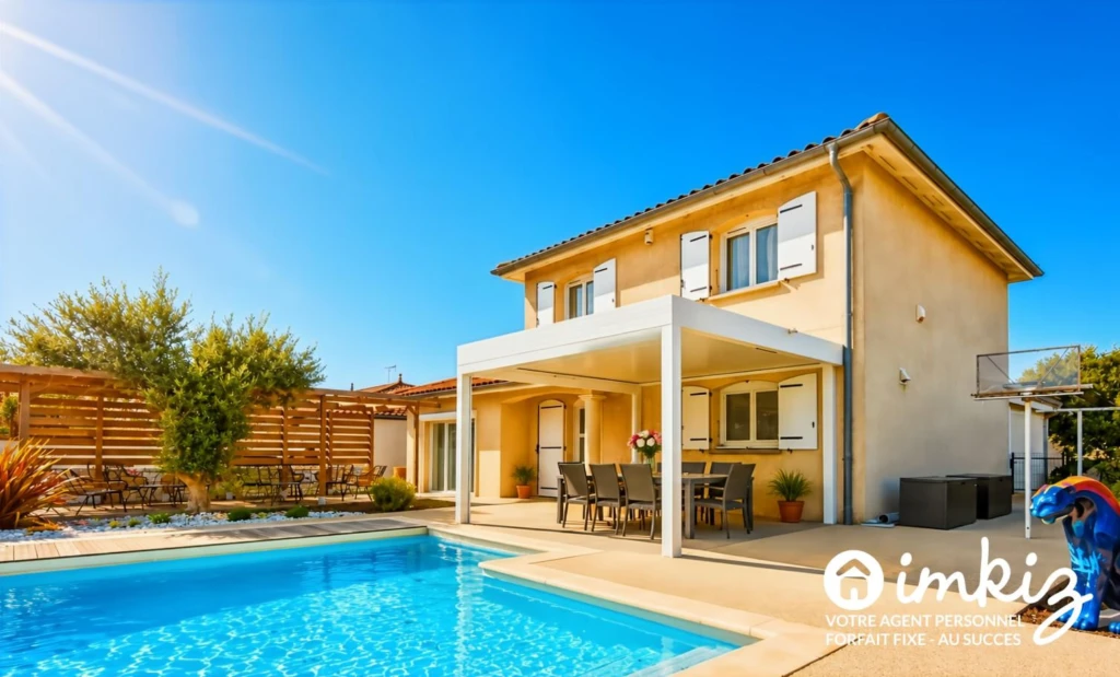 Maison familiale avec piscine et beaux volumes 2