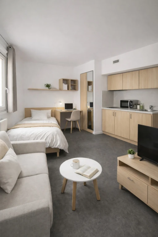 Investissement locatif - T2 meublé + parking 8