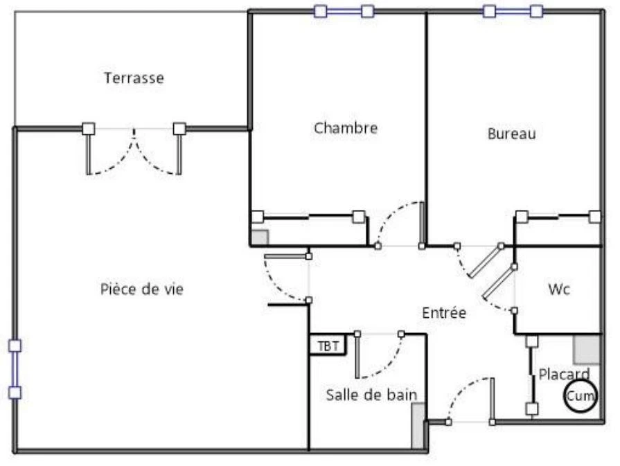 Colomiers- T3- climatisé - terrasse - parking ssol 11