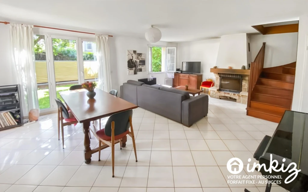 Maison 6 pièces : 4 chambres, 2WC, garage, jardin 2