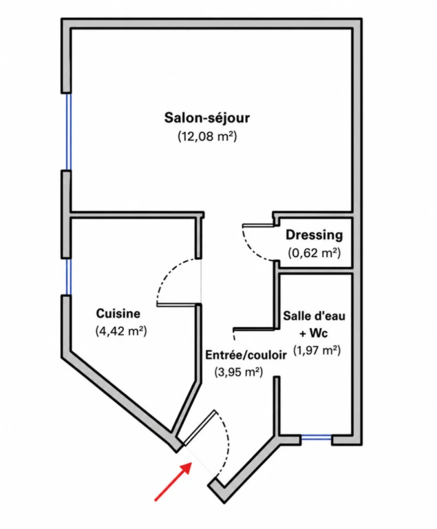 Studio 23 m² rénové à neuf – Malakoff 5