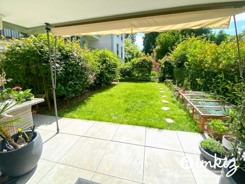 4 pièces en rez-de-jardin avec terrasse, jardin 4