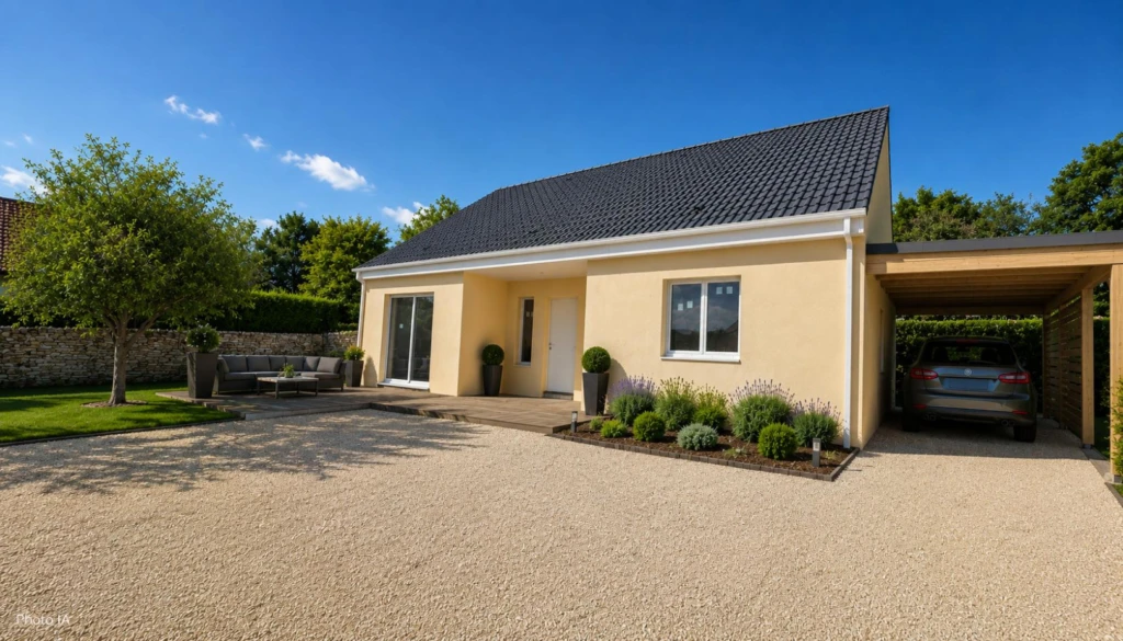 Maison individuelle de plain pied, avec garage 12