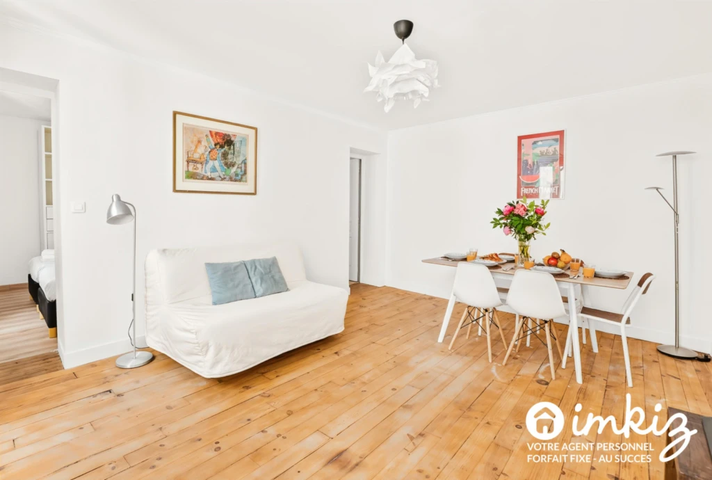 Paris 10ème 3 pièces 58 m² calme sur cour à neuf 1