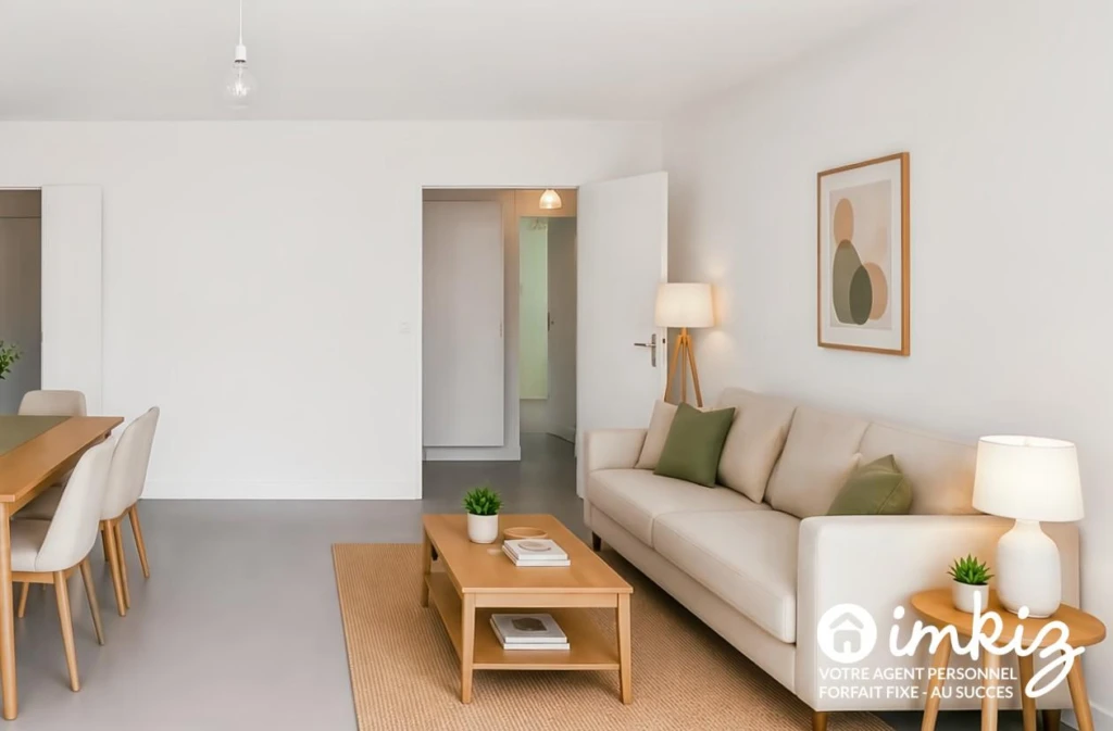 Appartement 3 pièces lumineux dans quartier vivant 1
