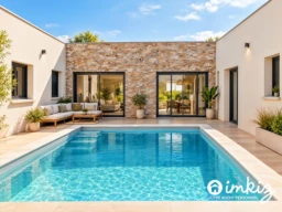 Maison contemporaine 6 pièces avec piscine 1